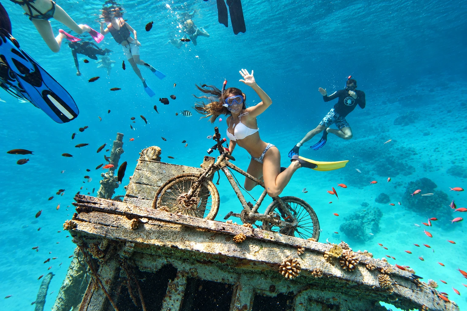 Snorkeling and underwater activities