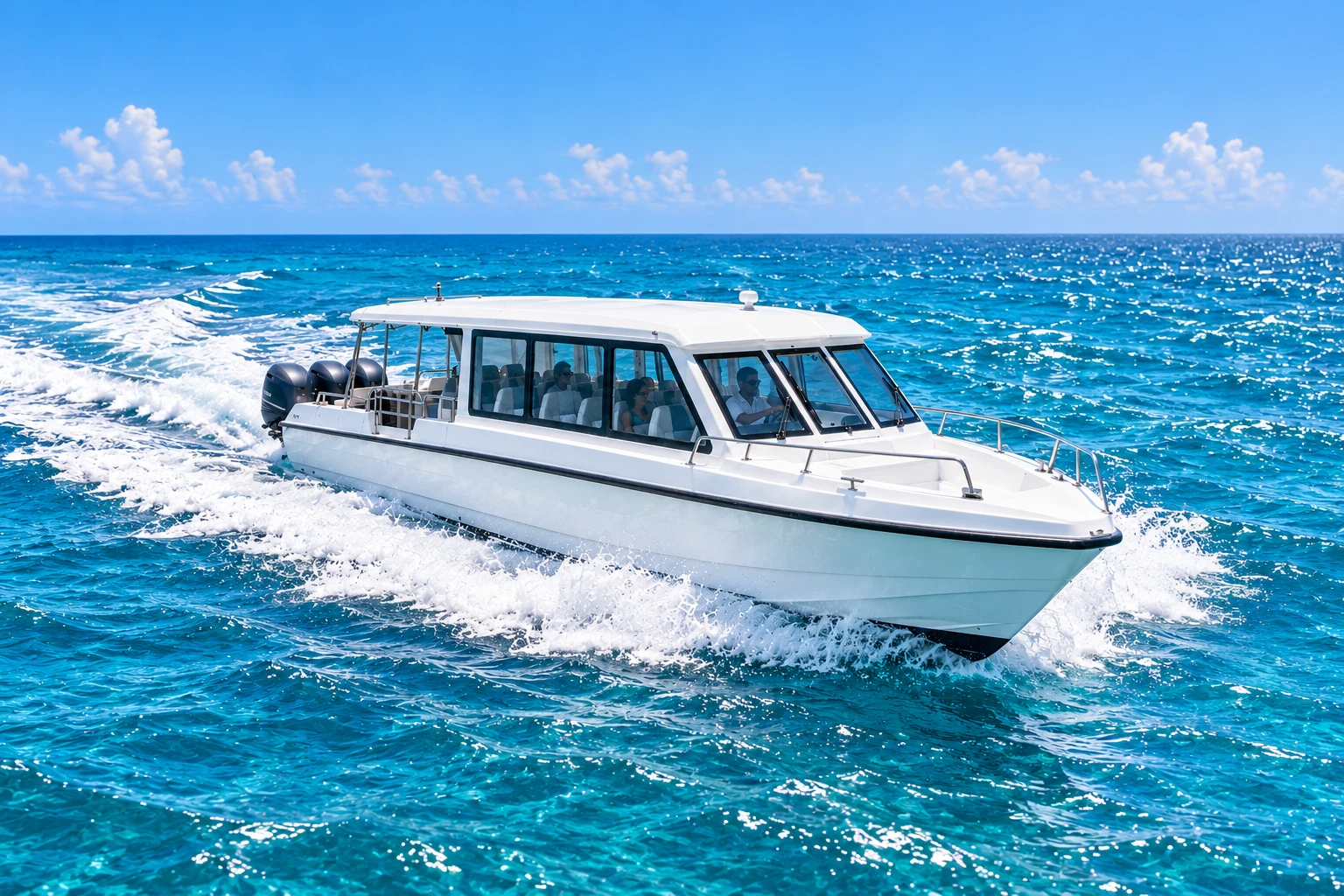 Speedboat island transfer