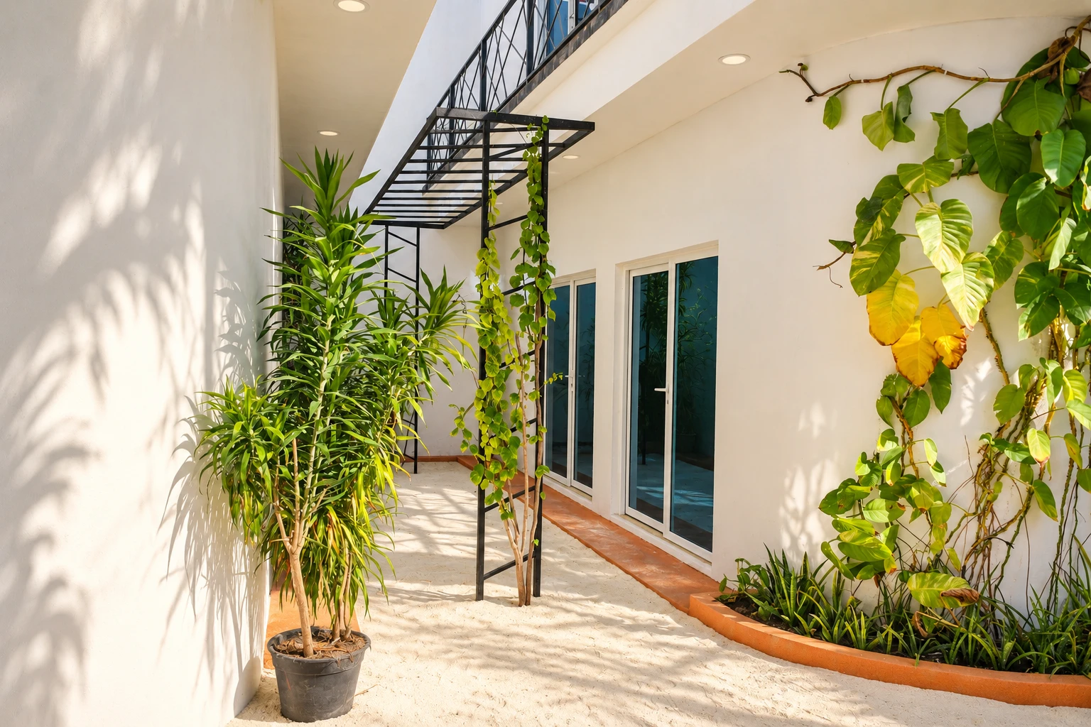 The welcoming entrance to Nala Island Village